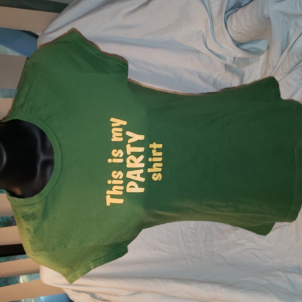 Freedom Baby Doll tee with Sparkle Letters! Womens Small